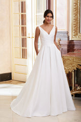 In Stock Off Rack Sincerity Bridal 44080 size 10 ivory