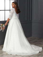 In Stock Off Rack Christina Wu Love 29419 size 24 ivory