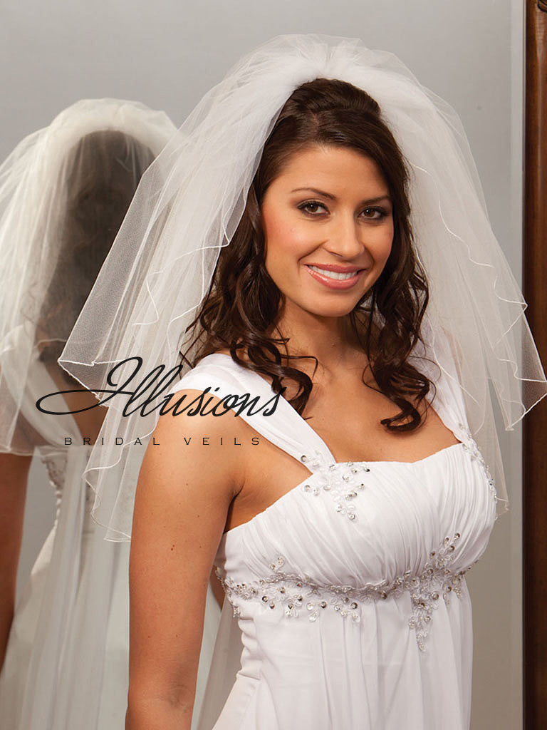 Illusion Bridal Shoulder Length S1-202-C